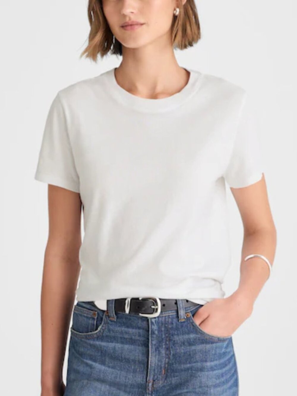 Madewell Relaxed Short Sleeve Tee Cotton Vintage Jersey White Size S NWT